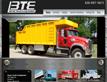 Tablet Screenshot of bayertruckandequipment.com